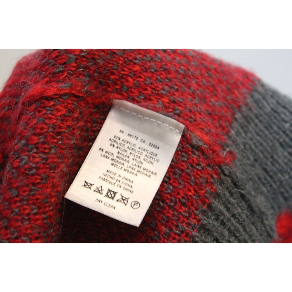 Anthropologie x Sparrow Hooded Open Cardigan Sweater Red Rose Medium Pockets - Picture 5 of 8